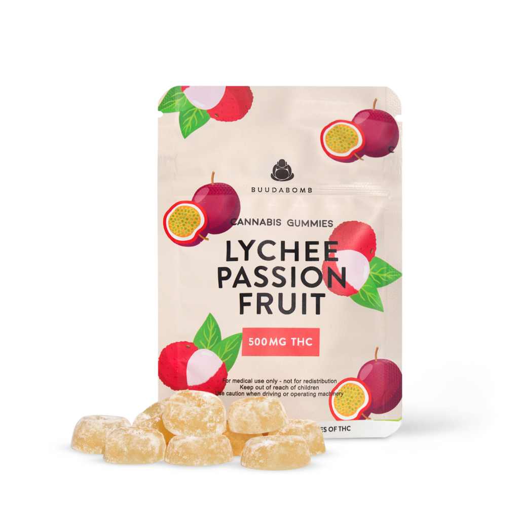 BuudaBomb: Lychee Passion Fruit 500mg - Haze Delivery