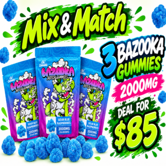 Mix & Match Bazooka 3x - 2000mg for $85